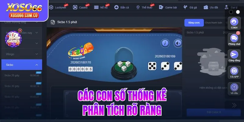 Các con số thống kê phân tích rõ ràng