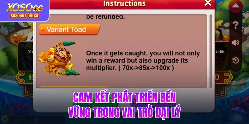 Cam kết phát triển bền vững trong vai trò đại lý