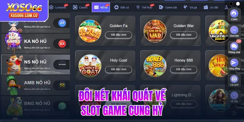 Đôi nét khái quát về slot game Cung Hỷ